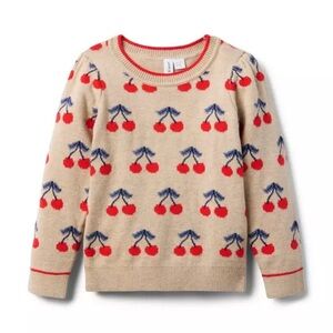 Janie and Jack Cherry Sweater & matching socks